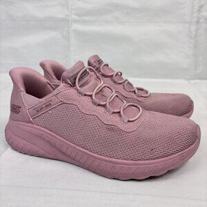Skechers Bobs Pink Slip-Ins Memory Foam Womens Athletic Shoes Size 7